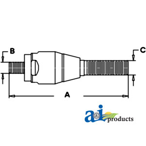 UJD00869    Tie Rod End---Replaces AL68253